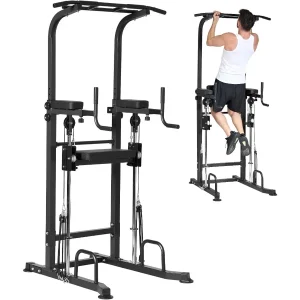 Power Tower-Dip Station, with Pull Up Bar