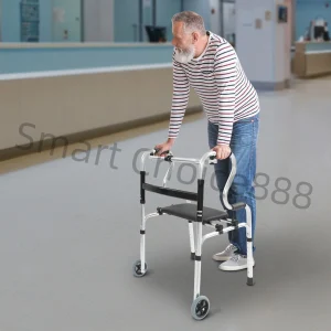 2-Wheel Walker with Hand Brakes & Adjustable Height