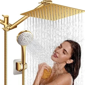 High Pressure Rainfall Head and Handheld Shower Combo
